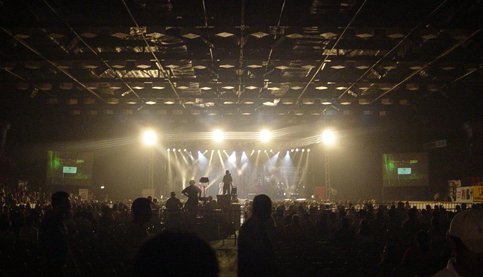 Thaikkudam Bridge Performing at Ice Rink at Al Nasr Leisureland